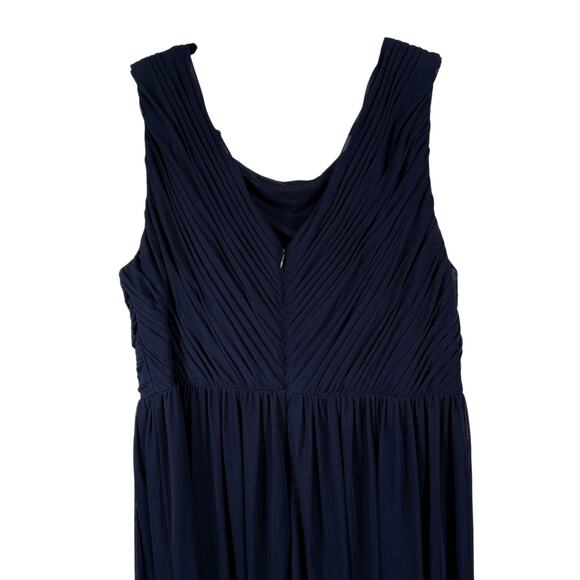 Alex Evenings Navy Blue Maxi Dress Wedding Guest Mother of Bride Women Plus 18W - Picture 4 of 5